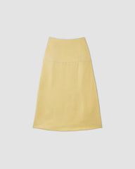 The Hammered Satin Slip Skirt | Raffia