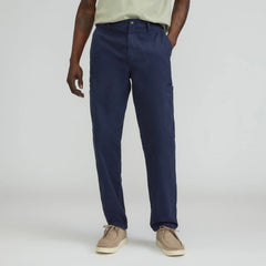 The Organic Cotton Herringbone Refined Cargo | Navy