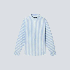 The Standard Fit Japanese Oxford Shirt | Uniform | Lapis Blue / Bright Jade / Optic White | Standard