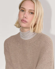 The Cocoon Crew in Wool Cashmere | Oatmeal