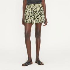 The Poplin Boxer Short | Pale Yellow Tiger Stripe