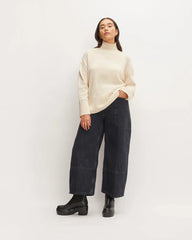 The Cashmere Oversized Turtleneck | Bone