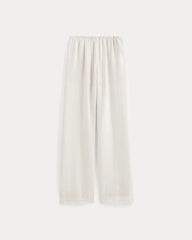 The Drawstring Pant in Linen | Natural Chambray