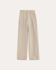 The Draper Pleated Pant in Buttersmooth | Sandstone | 30" Inseam