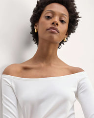 The Form Off-Shoulder Top | White