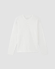 The Slub Long-Sleeve Henley | White