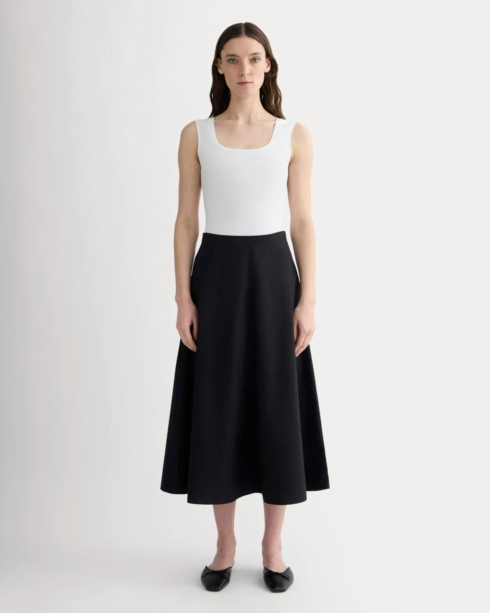 The Form Square-Neck Bodysuit | White