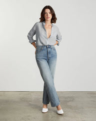 The Must-Have Shirt in Washable Silk | Sky