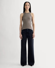 The Shimmy Cutaway Tank | Taupe