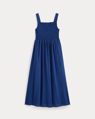 The Gauze Smock Dress | Mazarine Blue