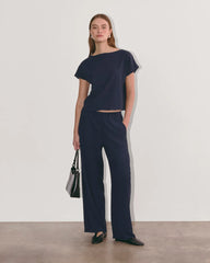 The Crinkle Top | Navy