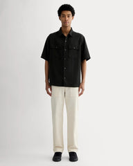 The Relaxed Utility Shirt in Buttersoft | Black
