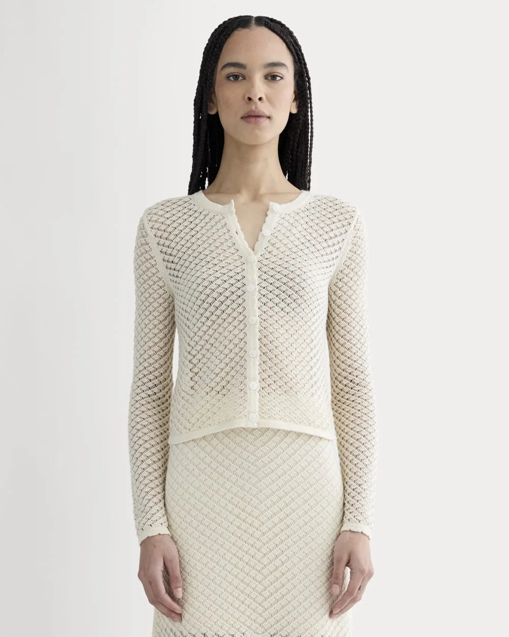 The Lace Knit Cardigan | Birch