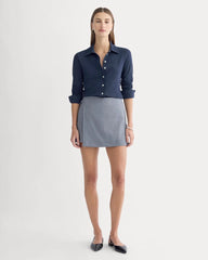 Button-Up Shirt in Essential Cotton | Navy