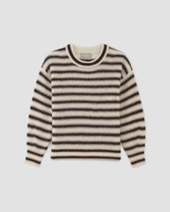 The Cocoon Crew in Alpaca | Heathered Black / Cafe Creme / Bone