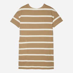 The Oversized Mariner Dress | Iced Coffee / Tan