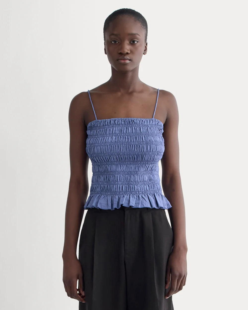 The Smocked Tank | Blue Dusk