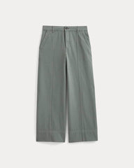 Seamed Wide-Leg Pant | Agave Green