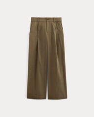 Wide-Leg Trouser in Buttersmooth | Deep Taupe | 32" Inseam