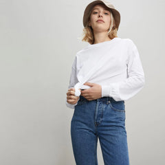 The Organic Cotton Long-Sleeve Tee | White