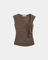Asymmetrical Top in Butterluxe | Deep Taupe