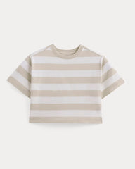 The Premium Weight Cropped Tee | Peyote / Bone
