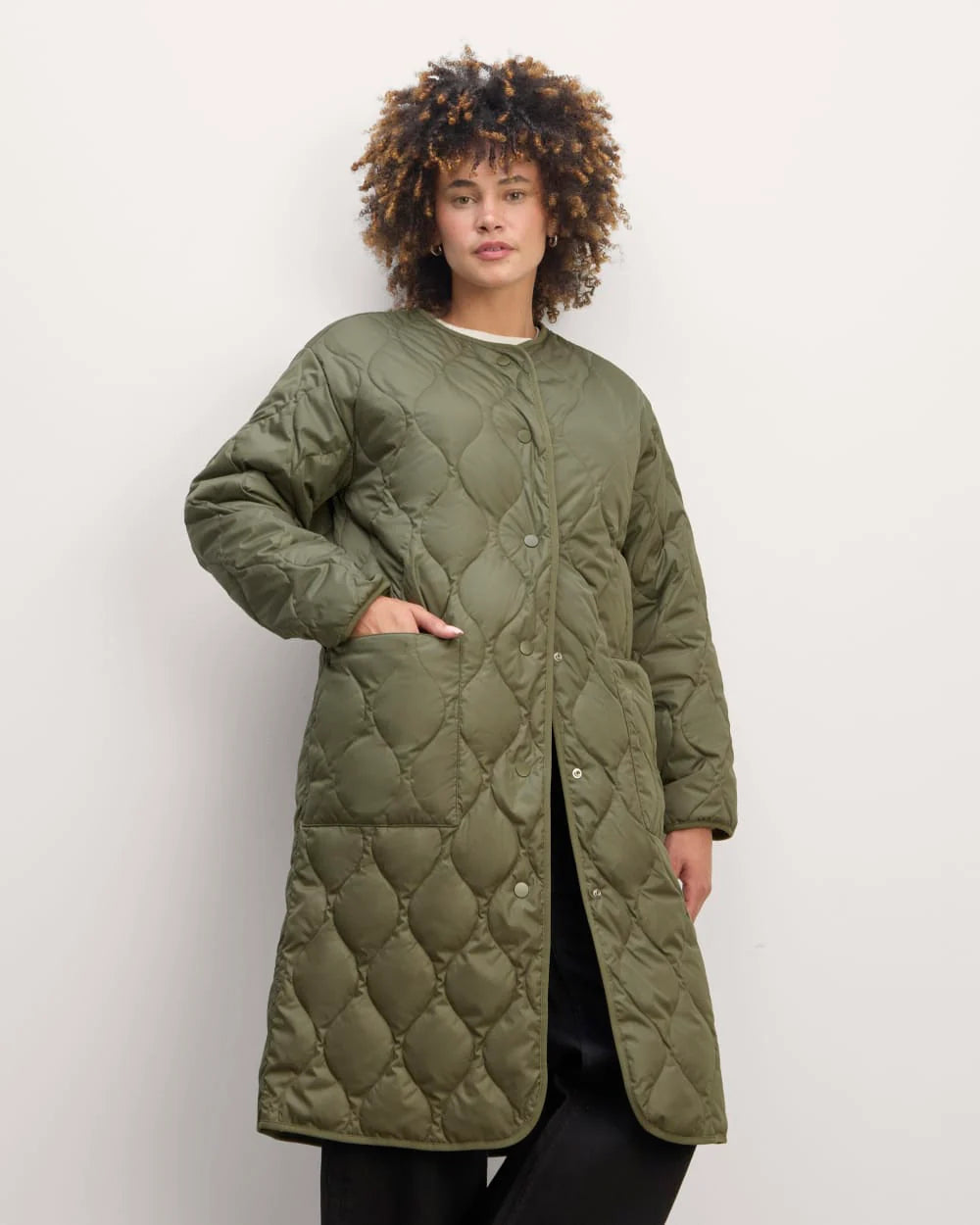The Long Quilted Liner | Kalamata