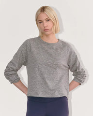 The Perform Crew Tee |  Heathered Grey