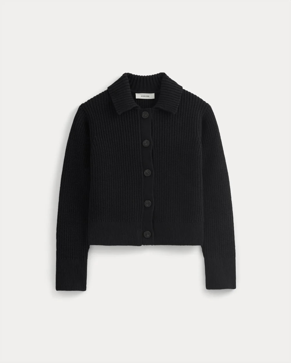 Shrunken Cardigan in Everyday Cotton | Black