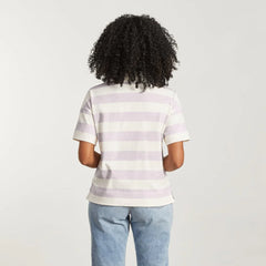 The Retro Jersey Polo | Pale Orchid / Canvas