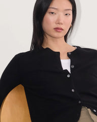 The Classic Cardigan in Cashmere | Black