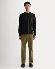 The Essential Organic Long-Sleeve Tee | Black