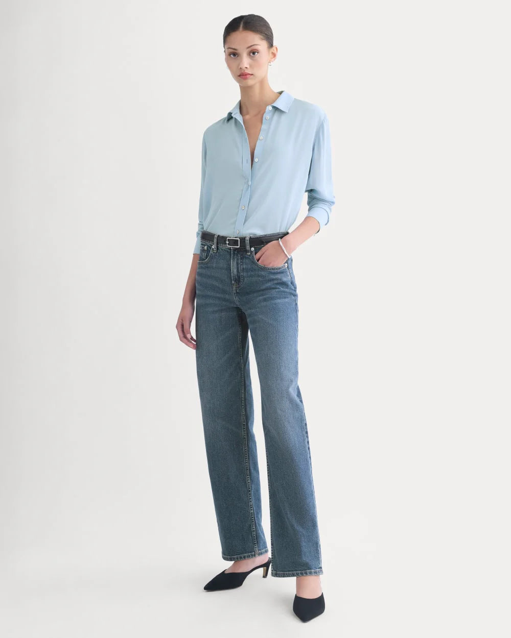 The Column Jean | Ocean | 31" Inseam
