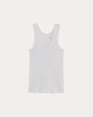 The Luxe Rib Racerback Tank | White