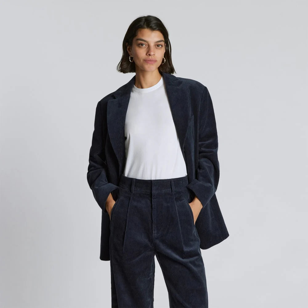 The Corduroy ’80s Blazer | Deep Navy