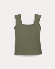 The Form Square-Neck Tank | Lichen Green