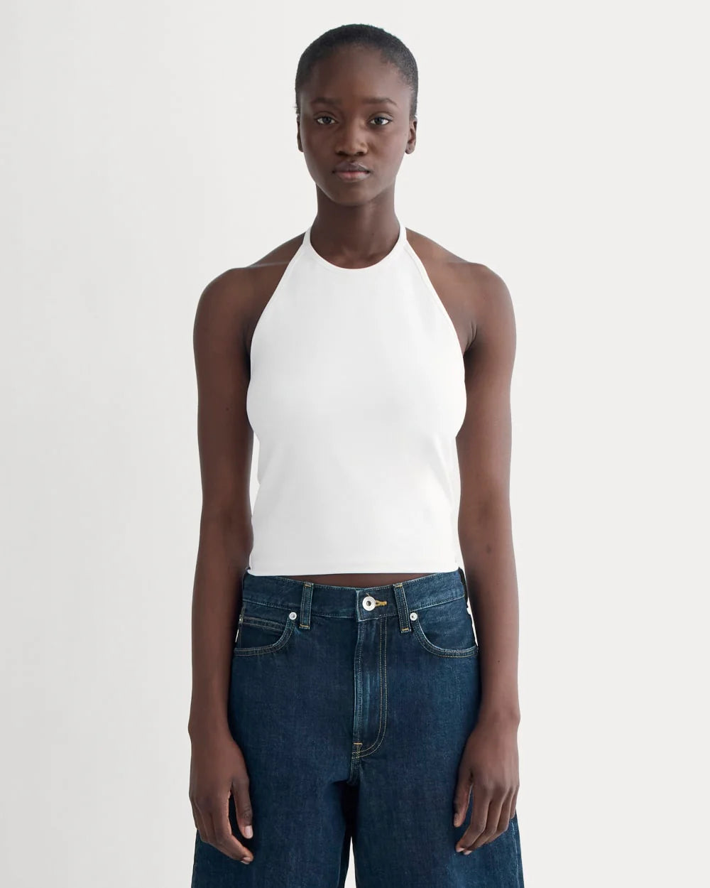 The Form Halter Top | White