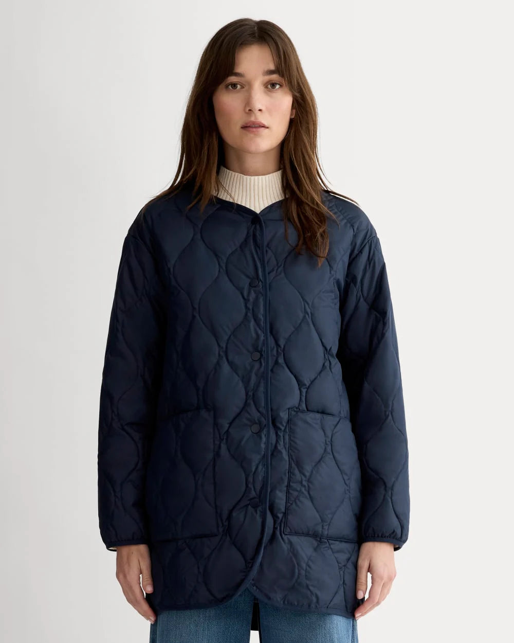 The Quilted Liner | Navy