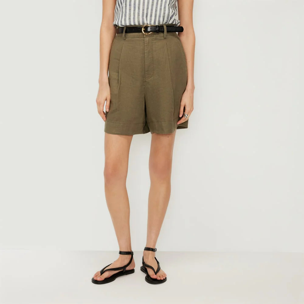 The Linen Way-High® Drape Short | Kalamata