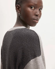 The Good Merino Wool Crewneck Sweater | Hare Grey / Graphite