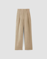 The Linen Way-High® Drape Pant  | Trench Coat Khaki