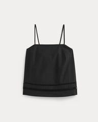 The Lace Trim Tank | Black