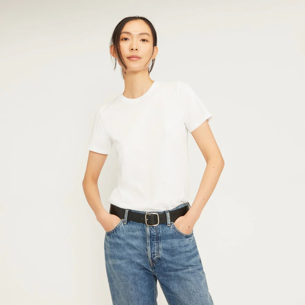 The Organic Cotton Crew Tee | White