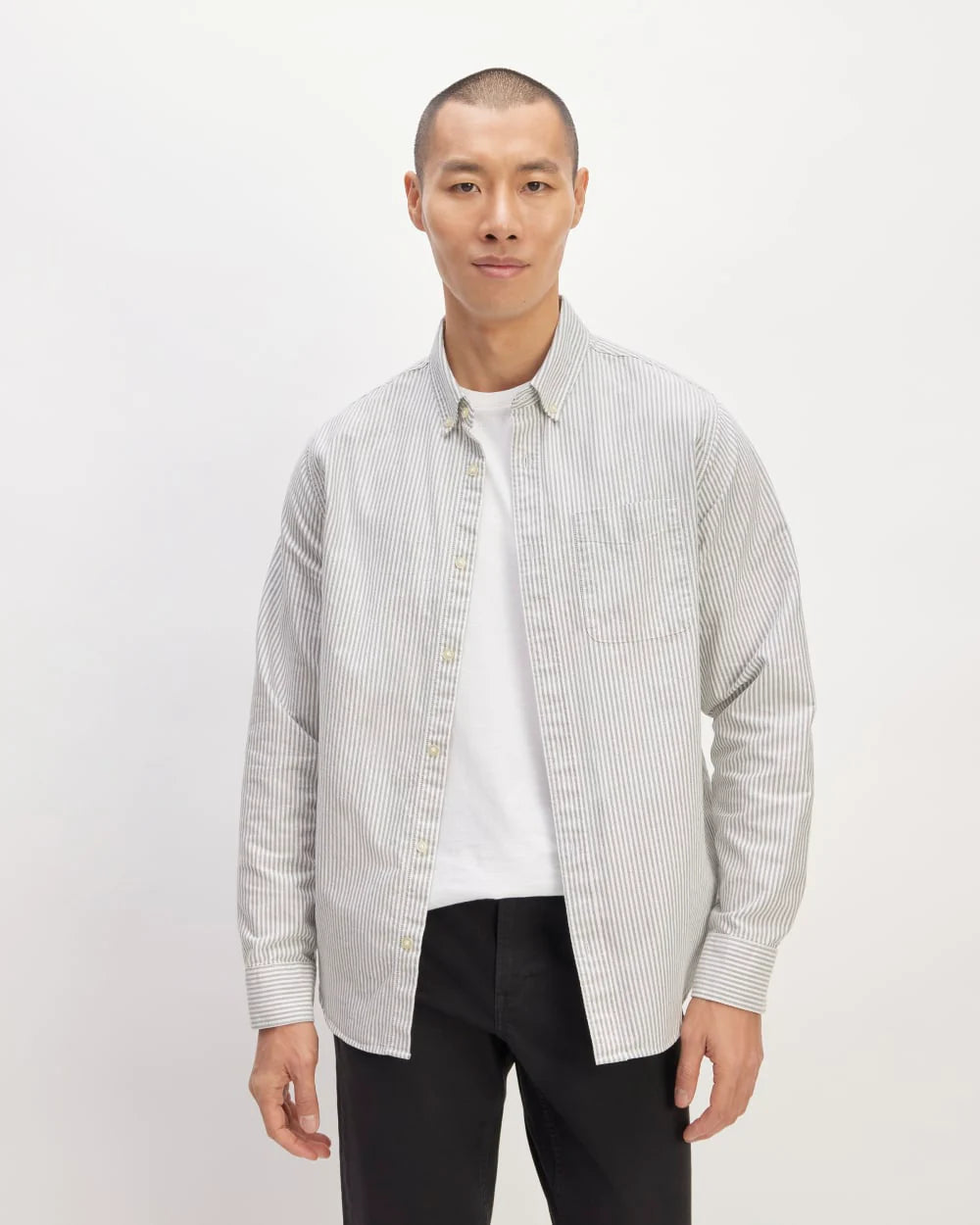 The Classic Oxford Shirt | Charcoal / White | Standard