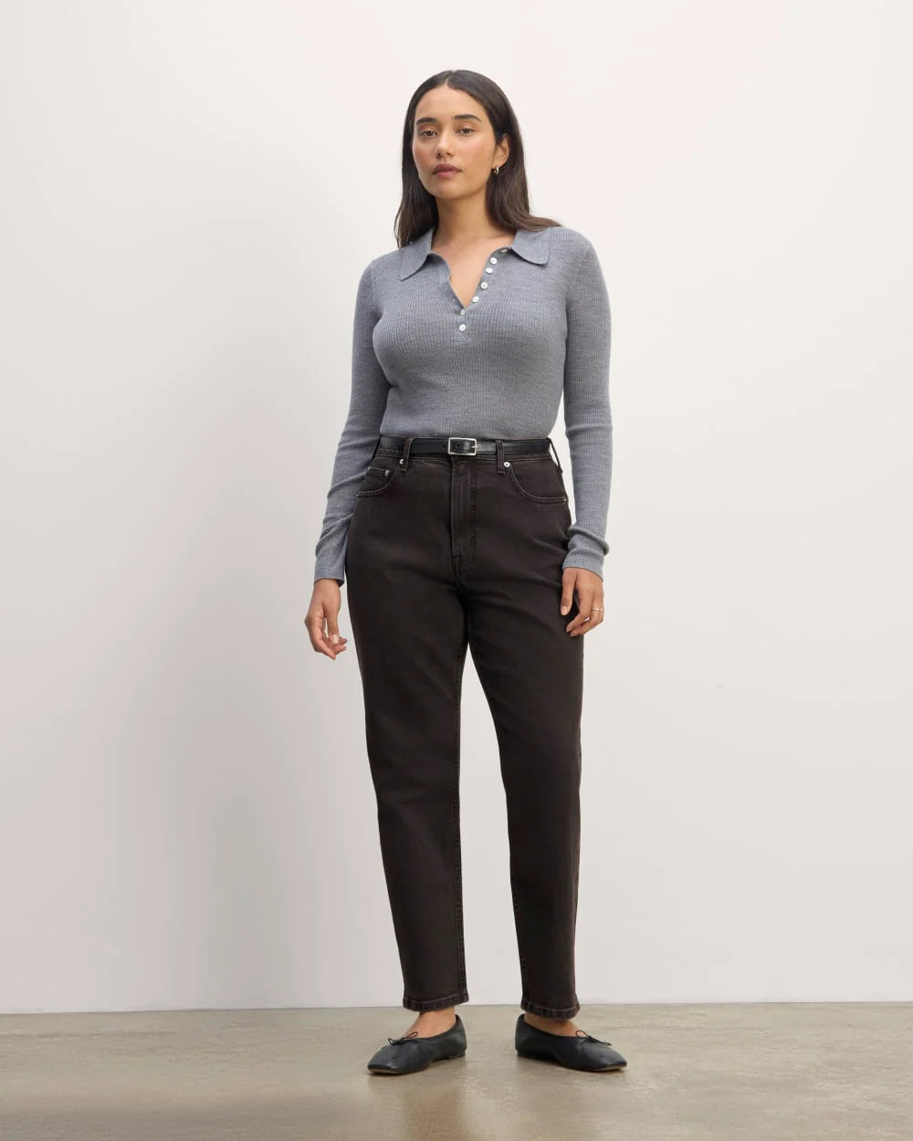 The Cheeky Hourglass Jean | Washed Black | 26.5" Inseam