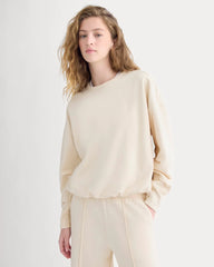 Lightweight Terry Bubble Sweatshirt | Parchment