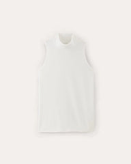 The Form Mock-Neck Tank | White