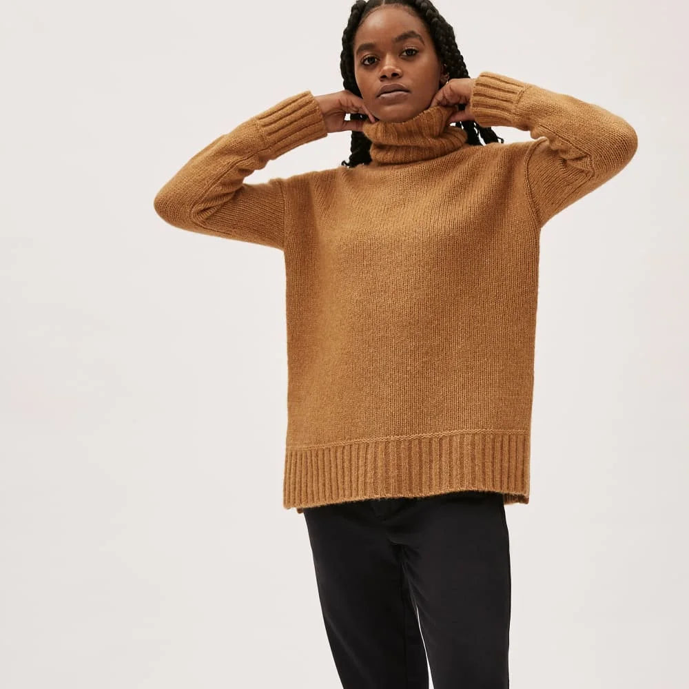 The Cloud Turtleneck | Heathered Chai