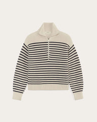 The Half-Zip in Everyday Cotton | Canvas / Navy