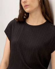The Rib Muscle Tee | Black